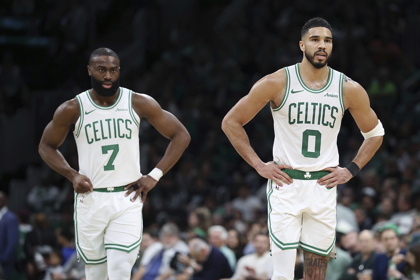 博鱼体育-布朗：我和塔图姆随便一点事都会上新闻 我们的目标想法一致