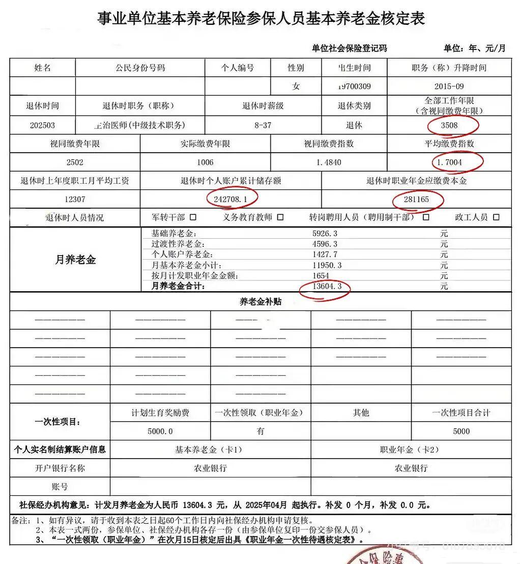 工龄35年，上海55岁主治医师养老金真高啊！